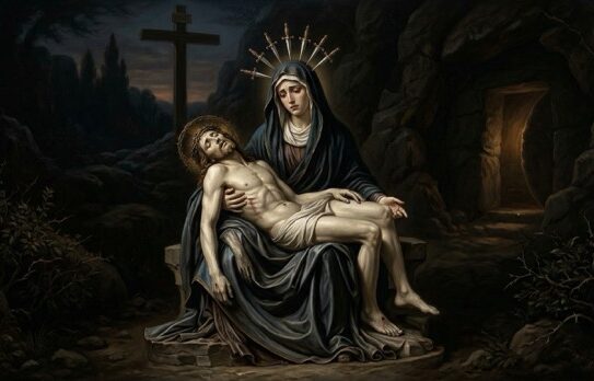 Siete dolores de la Virgen María en Sabado Santo